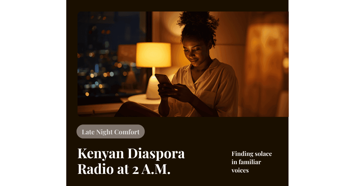 Kenyan Diaspora Radio at 2 A.M.: When Faith Sounds Like Home